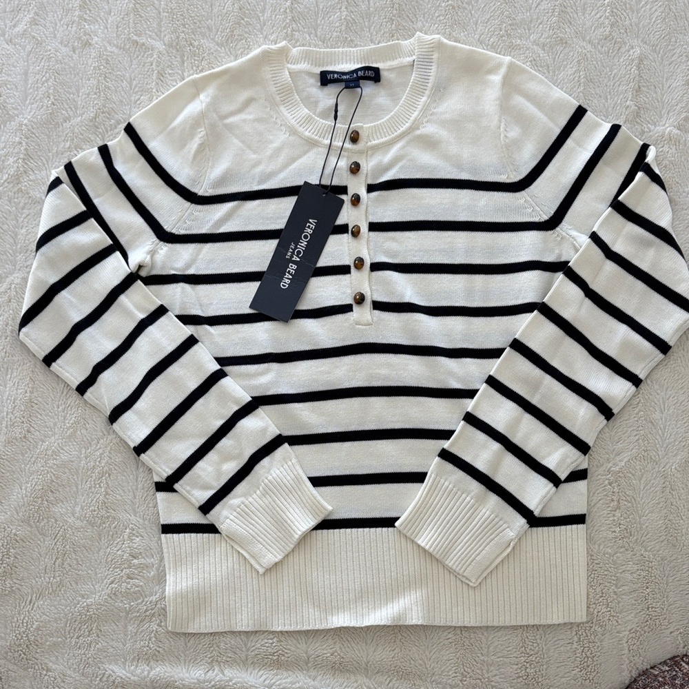 NWT Veronica Beard Dianora Sweater, Size XS.